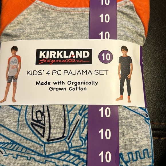 Pajamas 4-piece Cotton PJ Set, Construction Size 10 7 - Picture 6 of 6